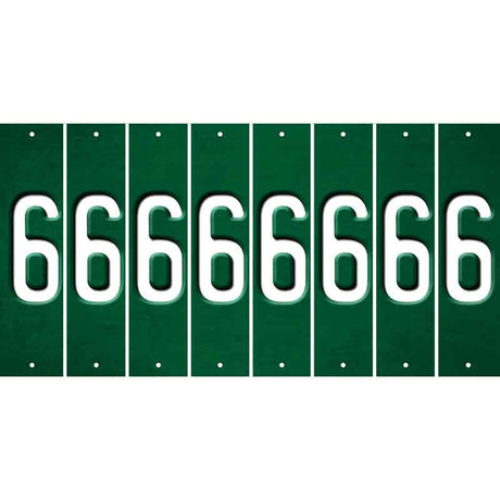 Green Oil Rubbed Cut Fun Strips (Set of 8) 7