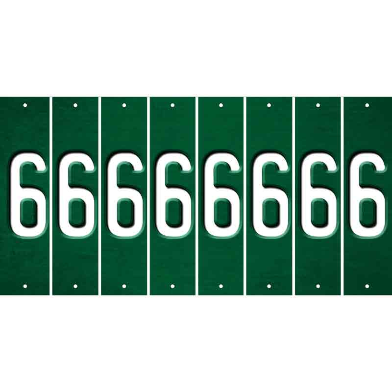 Green Oil Rubbed Cut Fun Strips (Set of 8) 7