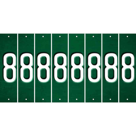 Green Oil Rubbed Cut Fun Strips (Set of 8) 9