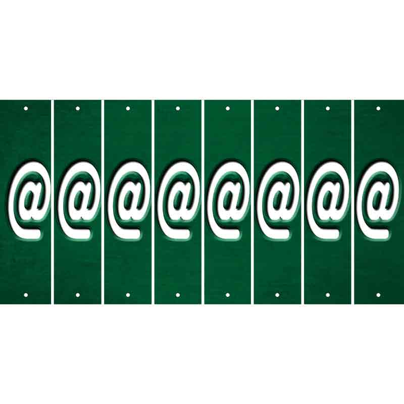 Green Oil Rubbed Cut Fun Strips (Set of 8) !