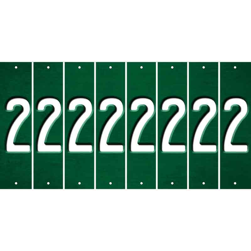 Green Oil Rubbed Cut Fun Strips (Set of 8) 3