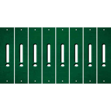 Green Oil Rubbed Cut Fun Strips (Set of 8) &