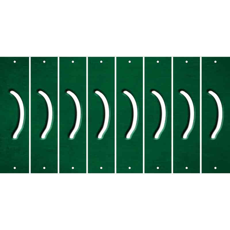 Green Oil Rubbed Cut Fun Strips (Set of 8) 2ND AMENDMENT