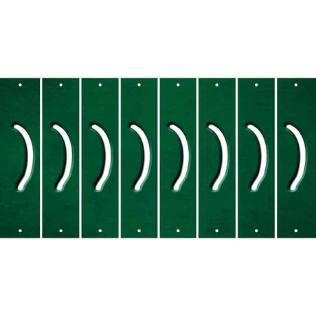 Green Oil Rubbed Cut Fun Strips (Set of 8) 2ND AMENDMENT