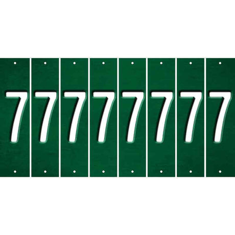 Green Oil Rubbed Cut Fun Strips (Set of 8) 8