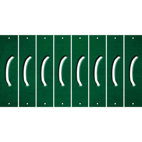 Green Oil Rubbed Cut Fun Strips (Set of 8) )