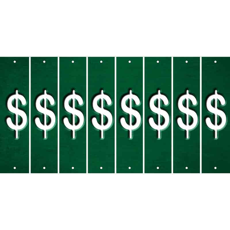 Green Oil Rubbed Cut Fun Strips (Set of 8) #