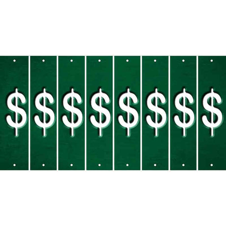 Green Oil Rubbed Cut Fun Strips (Set of 8) #