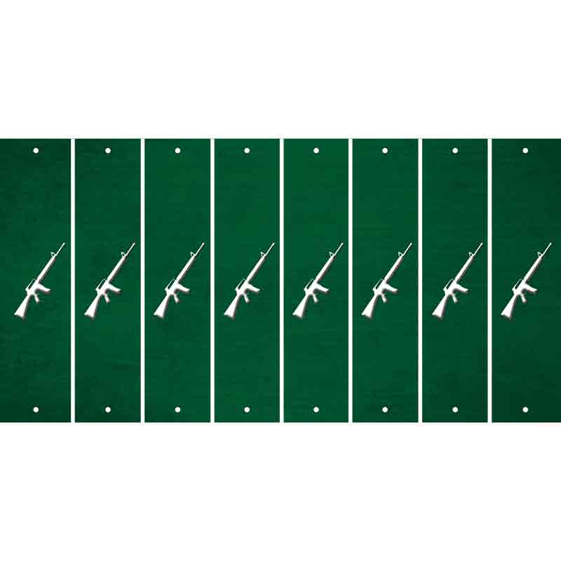 Green Oil Rubbed Cut Fun Strips (Set of 8) M16 RIFLE