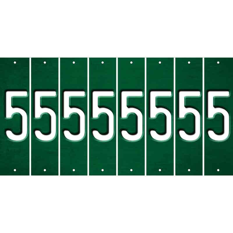 Green Oil Rubbed Cut Fun Strips (Set of 8) 6