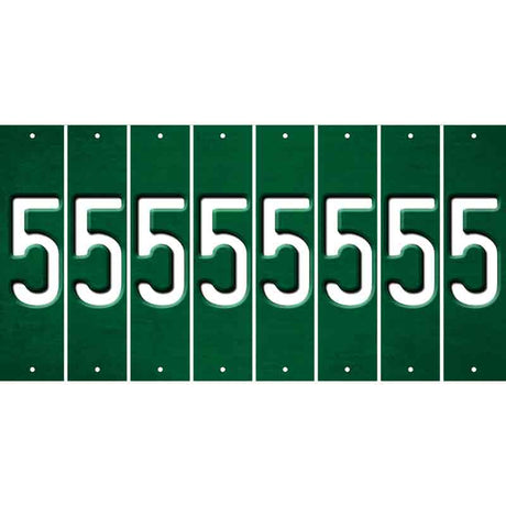 Green Oil Rubbed Cut Fun Strips (Set of 8) 6