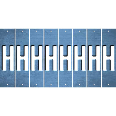 Light Blue Oil Rubbed Cut Fun Strips (Set of 8) I