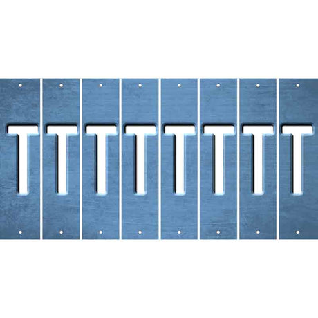 Light Blue Oil Rubbed Cut Fun Strips (Set of 8) U