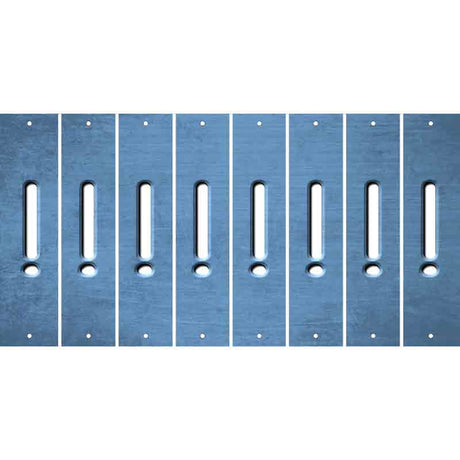 Light Blue Oil Rubbed Cut Fun Strips (Set of 8) &