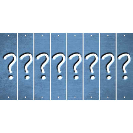 Light Blue Oil Rubbed Cut Fun Strips (Set of 8) %