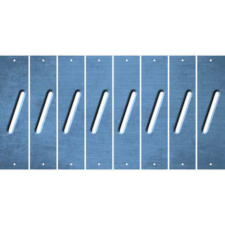 Light Blue Oil Rubbed Cut Fun Strips (Set of 8) (