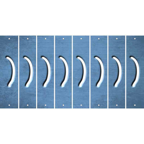 Light Blue Oil Rubbed Cut Fun Strips (Set of 8) 2ND AMENDMENT