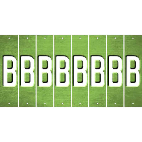 Lime Green Oil Rubbed Cut Fun Strips (Set of 8) C