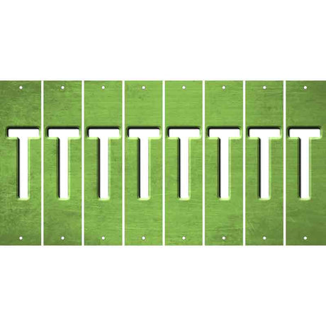 Lime Green Oil Rubbed Cut Fun Strips (Set of 8) U