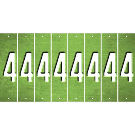 Lime Green Oil Rubbed Cut Fun Strips (Set of 8) 5