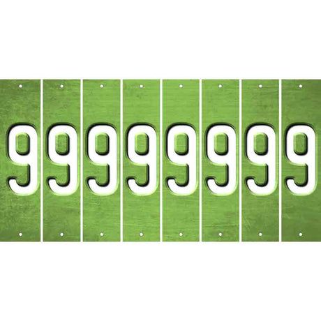 Lime Green Oil Rubbed Cut Fun Strips (Set of 8) BLANK