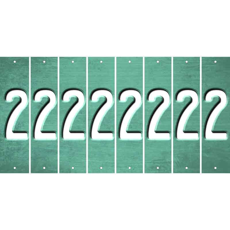 Mint Oil Rubbed Cut Fun Strips (Set of 8) 3