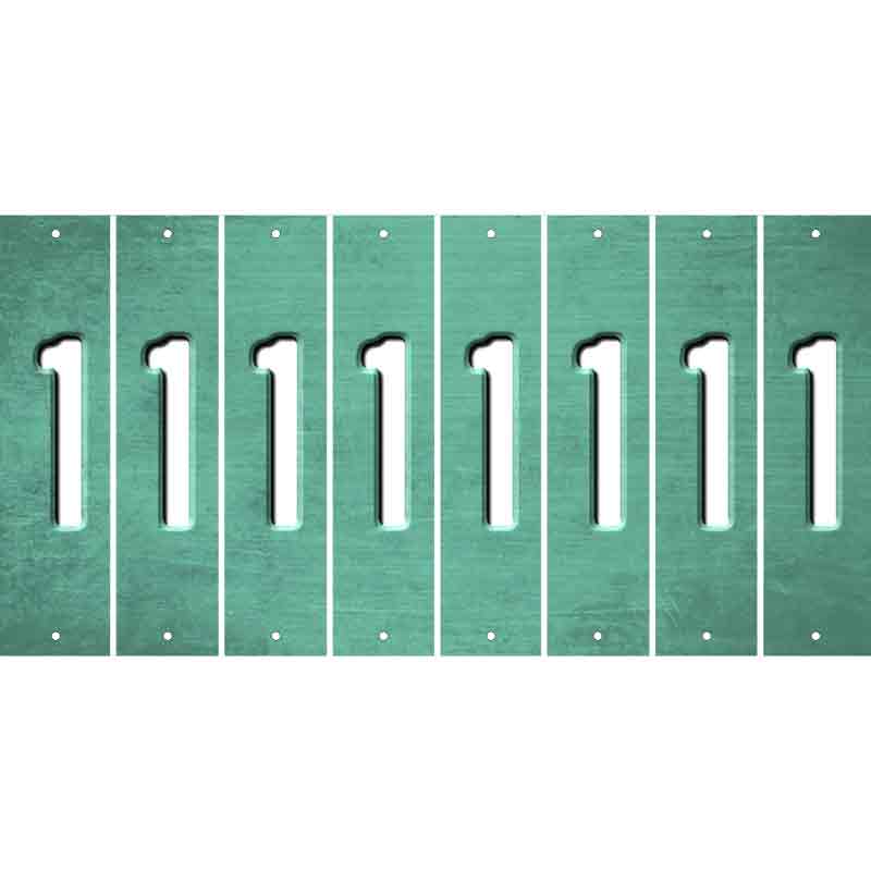 Mint Oil Rubbed Cut Fun Strips (Set of 8) 2