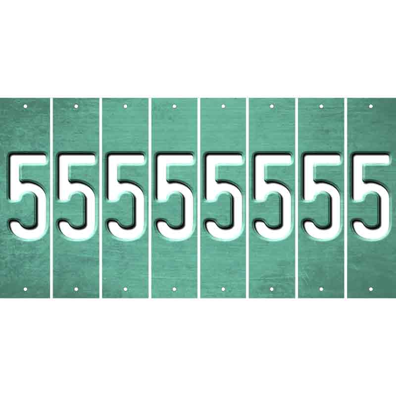 Mint Oil Rubbed Cut Fun Strips (Set of 8) 6