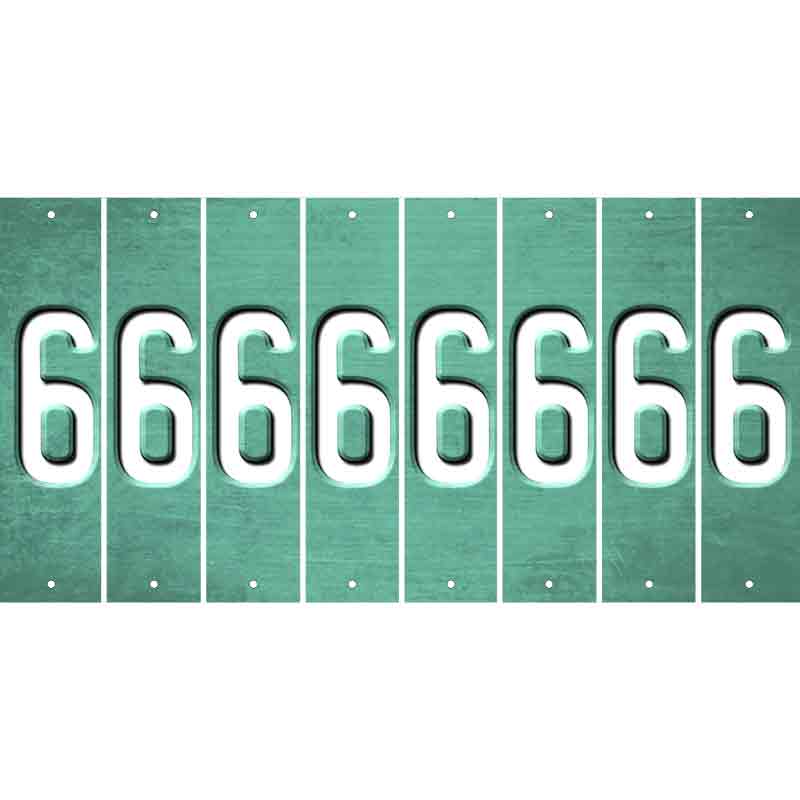 Mint Oil Rubbed Cut Fun Strips (Set of 8) 7