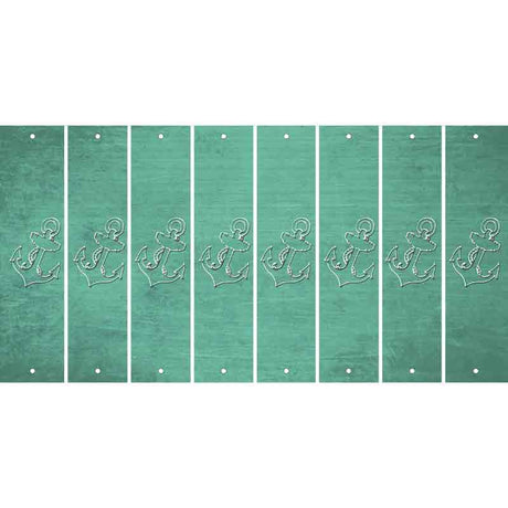 Mint Oil Rubbed Cut Fun Strips (Set of 8) BABY BOY