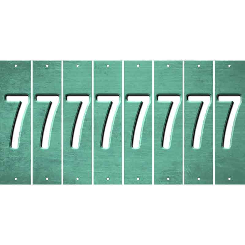 Mint Oil Rubbed Cut Fun Strips (Set of 8) 8