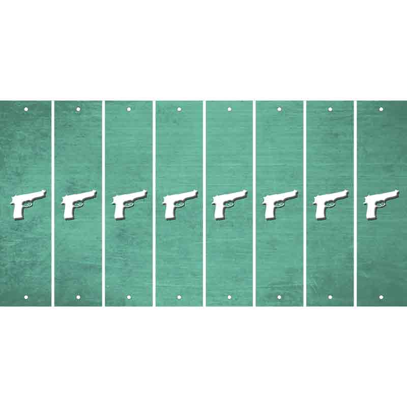 Mint Oil Rubbed Cut Fun Strips (Set of 8) HANDGUN