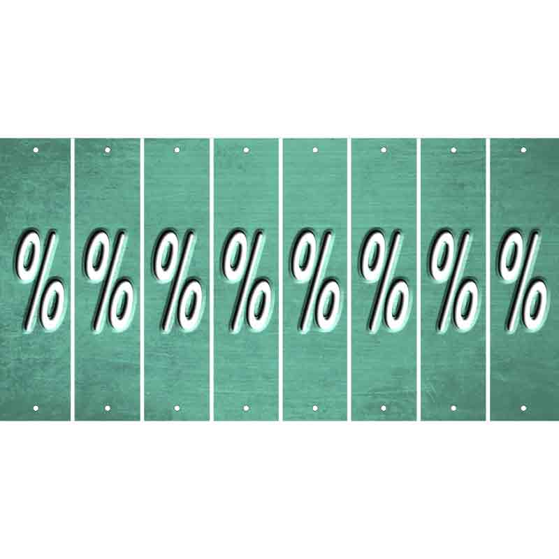 Mint Oil Rubbed Cut Fun Strips (Set of 8) -