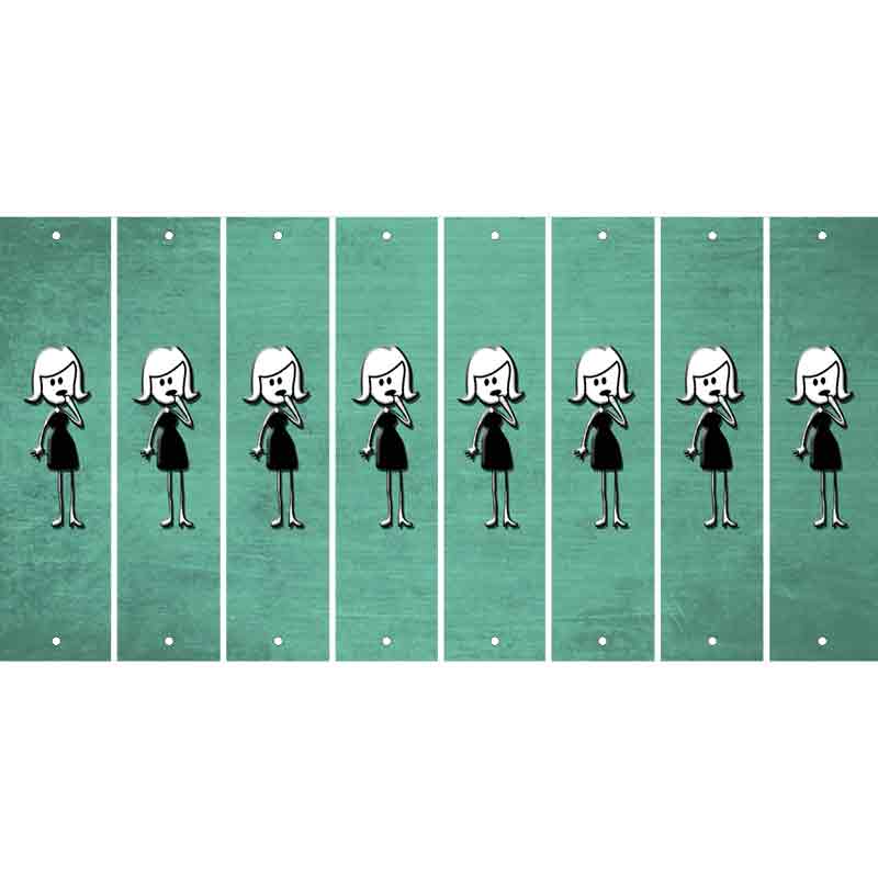 Mint Oil Rubbed Cut Fun Strips (Set of 8) MOM