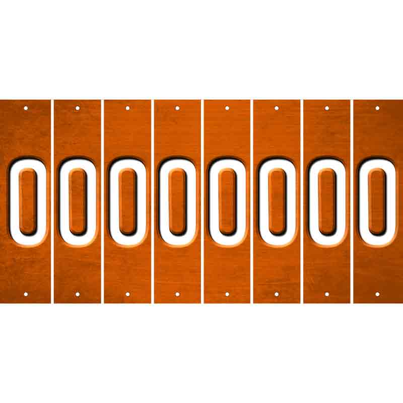 Orange Oil Rubbed Cut Fun Strips (Set of 8) P