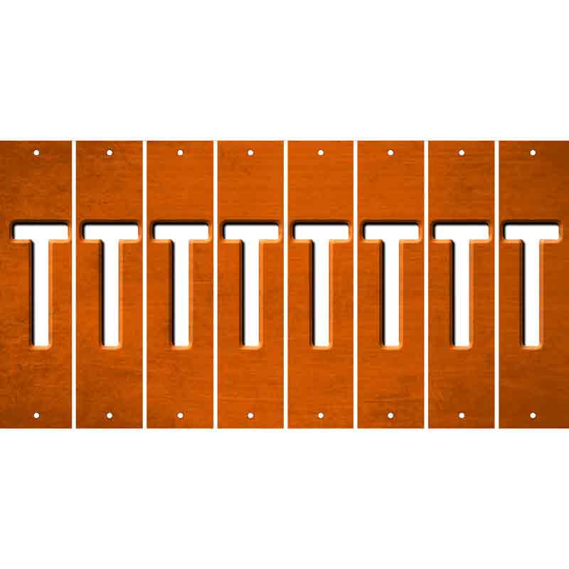 Orange Oil Rubbed Cut Fun Strips (Set of 8) U