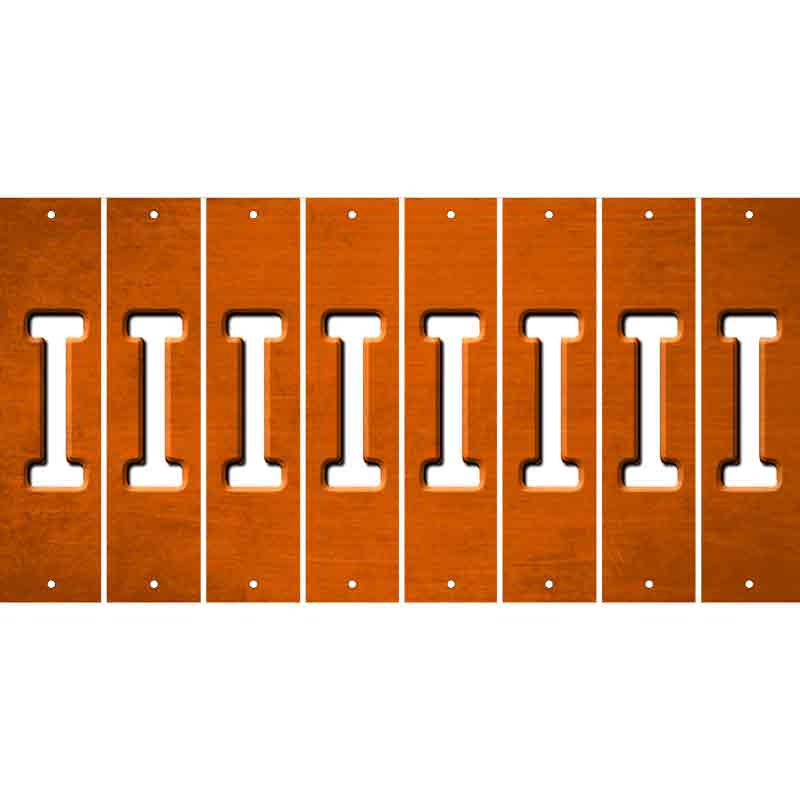 Orange Oil Rubbed Cut Fun Strips (Set of 8) J