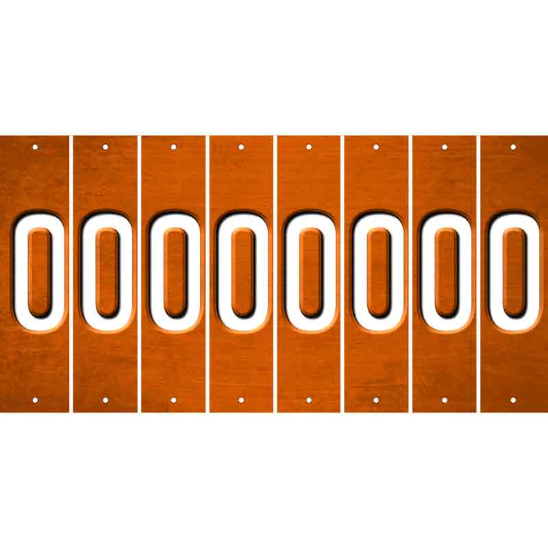 Orange Oil Rubbed Cut Fun Strips (Set of 8) 1