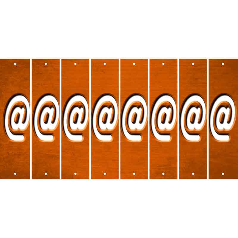 Orange Oil Rubbed Cut Fun Strips (Set of 8) !