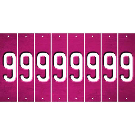 Pink Oil Rubbed Cut Fun Strips (Set of 8) BLANK