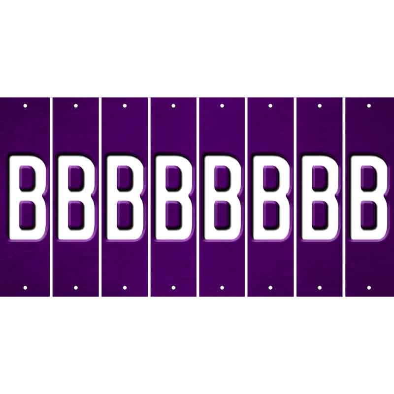 Purple Oil Rubbed Cut Fun Strips (Set of 8) C