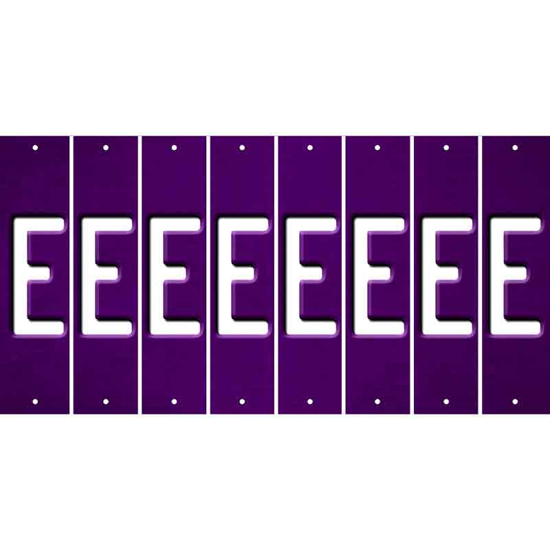 Purple Oil Rubbed Cut Fun Strips (Set of 8) F