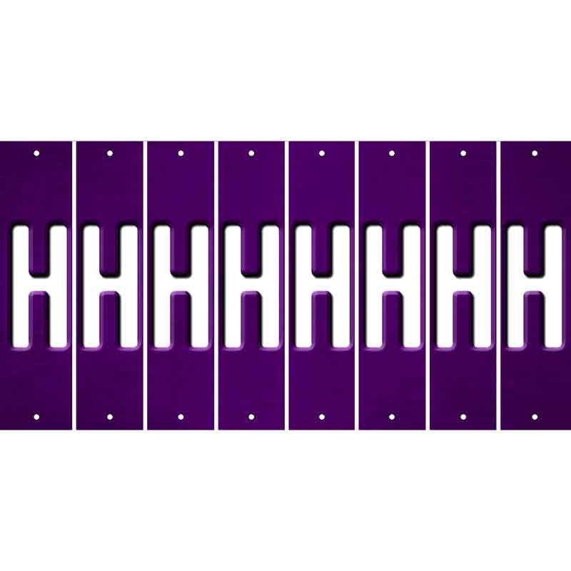 Purple Oil Rubbed Cut Fun Strips (Set of 8) I