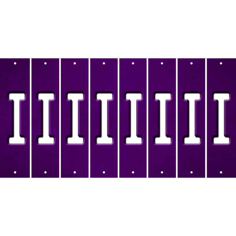 Purple Oil Rubbed Cut Fun Strips (Set of 8) J