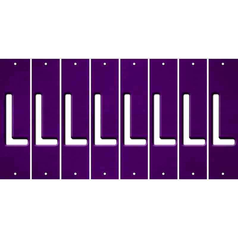 Purple Oil Rubbed Cut Fun Strips (Set of 8) M