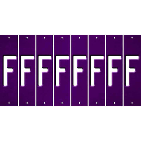 Purple Oil Rubbed Cut Fun Strips (Set of 8) G
