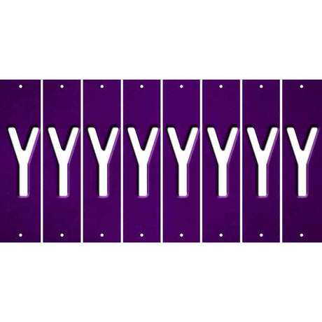 Purple Oil Rubbed Cut Fun Strips (Set of 8) Z