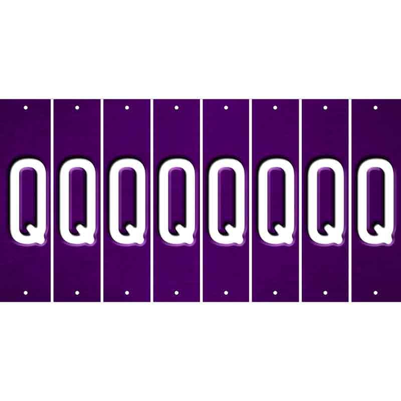 Purple Oil Rubbed Cut Fun Strips (Set of 8) R