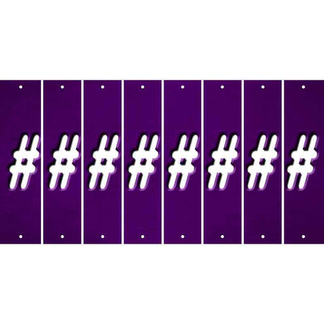 Purple Oil Rubbed Cut Fun Strips (Set of 8) @