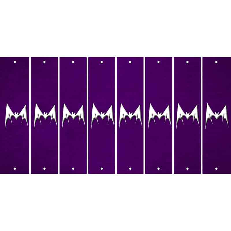 Purple Oil Rubbed Cut Fun Strips (Set of 8) BEAR